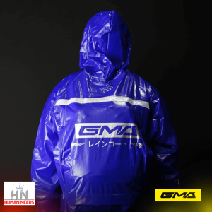 Jas Hujan GMA Backpack PVC Karet Rubber Setelan Jaket Celana Mantel Mantol Ujan Raincoat GMA 6