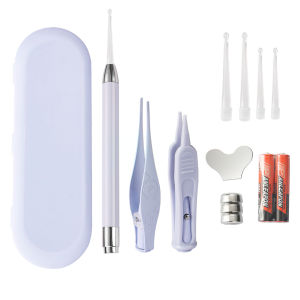 Bộ Dụng Cụ Lấy Ráy Tai Có Đèn Dạ Quang Cho Bémón vệ sinh tai mũi cho bộ 3  CINDY