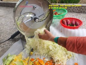 Máy thái lát củ gừng nghệ bắp cải là dụng cụ cắt rau củ đa năng
