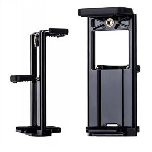 Universal Tablet Phone 2 In 1 1/4" Tripod Mount Clamp Holder Bracket Selfie Clip Tablet Stand Holder