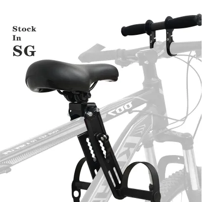 [✅SG Ready Stock] Safety Child Bicycle Seat Bike Front Baby Seat Kids Saddle Pedals Support Back Rest Bike