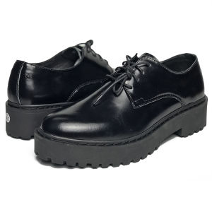 Giày tây nam Derby Plain MAD Chunky Black da bò cao cấp nhập khẩu chất lượng giá rẻ tốt