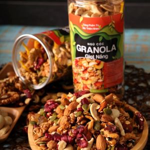 Hạt Ngũ Cốc Granola 500gram Siêu Hạt Có Macca Dinh dưỡng - Nông Sản Giọt Nắng