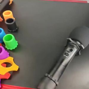 (HD1)Shockproof Silicone Ring Anti-Roll Bottom Sleeve Microphone Cover for KTV Mic Perlindungan Mikrofon Tangan Anti Gegaran Cincin Silikon Anti-Gelincir Penutup Batang Bawah Mikrofon Penutup Penapis Angin Mikrofon untuk KTV Mic