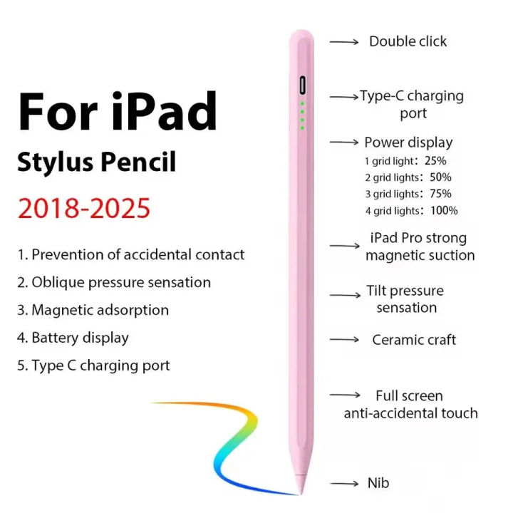 2025%20Stylus%20Pen%20for%20Apple%20Pencil%20Compatible%20iPad%208th%209th%2010th%20Gen%20Pro%2013%20M4%2012.9%20Air%2011%20M3%20M2%20iPad%205%204%206%20Touch%20Screen%20Pen%20-%20Image%207