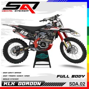 Custom Decal Stiker Full Body KLX GORDON - Dekal Sticker Variasi Motor KLX GORDON SDA.02