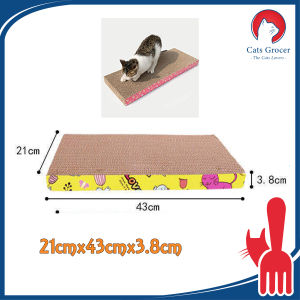 Cats Grocer Cat Scratch Board Cat Scratcher Cat Bed Cat Scratching Cat Scratch Corrugated Board Claws Grinding Papan Pencakar Kucing Flat Wave Value