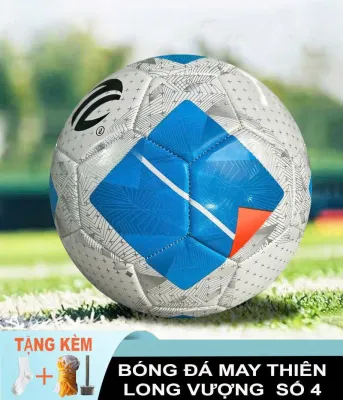 Quả bóng đá số 5 số 4 da PVC - Tặng kim bơm bóng ( bóng may )