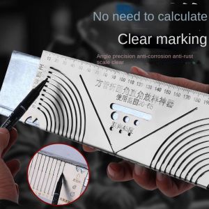 HELUVK Adjustable Angle Arc Marking Tool Metal Marking Tool Multi-Purpose Steel Pipe Bend Marking Tool Precision Flex Linear Arc Dual-Purpose Scriber