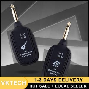 UHF Wireless Guitar Pickup System with Clear Sound and Long Range for Stage Performances