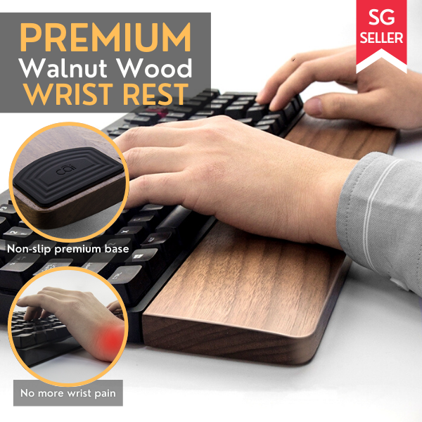Cloud Wrist Rest Wooden Palm Rest For NocFree Lite: Walnut Wrist Rest ...