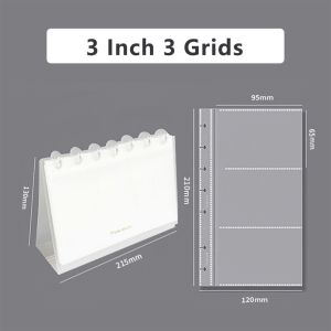 COOLSOOL Ảnh 3/4/5/6 inch Album ảnh PP Rõ ràng Album hiển thị trên máy tính để bàn Di động Thiết kế lá rời Sổ đựng thẻ Bộ sưu tập photocard Kpop