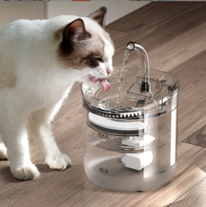 SG SELLER Automatic Cat Water Fountain Watener 1.8L Automatic Pet Drinking Fountain with USB Super Quiet Automatic Pet Drinking Fountain with Faucet Kit