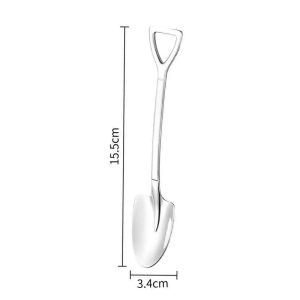 🔥Wishwa👍 Stainless Steel Soup Spoon Big Head Spoon Deepen Thickened Korean Style Long Handle Large Capacity Tablespoon Kitchen Cooking Tool Tableware for Sauce Broth Gravy