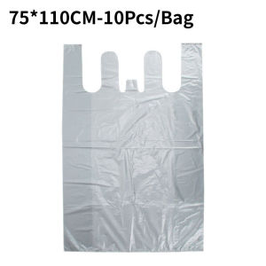 10PCS HDPE Thick Plastic Bag Dustproof Moving Packing Bags Luggage Bag Large Plastic Bag With Handle