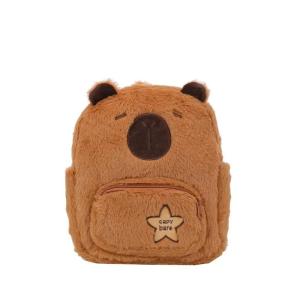 ZEEMIN Halloween Christmas Pibala Plush Capybara Backpack Cute Kawai Joker Plush Bag Female Cartoon Student Small Bags Fashion Leisure Large Capacity New
