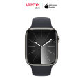 Đồng hồ thông minh Apple Watch Series 9 Viền thép Cellular 45mm Sport Band S/M Chính hãng [Viettel Store]. 