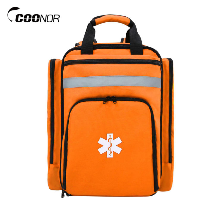 First Aid Bag Multi-Pocket Empty Emergency Backpack First