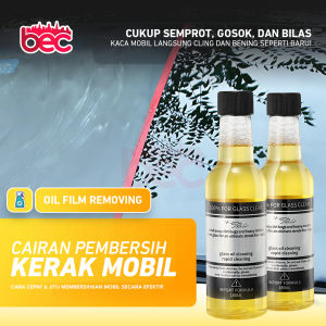 [BEC] Cairan Pembersih Kerak Mobil | Cairan Pembersih Jamur Kerak Kaca Mobil Cairan | Wiper Car Glass Oil Film Remover | Obat Pembersih Kaca