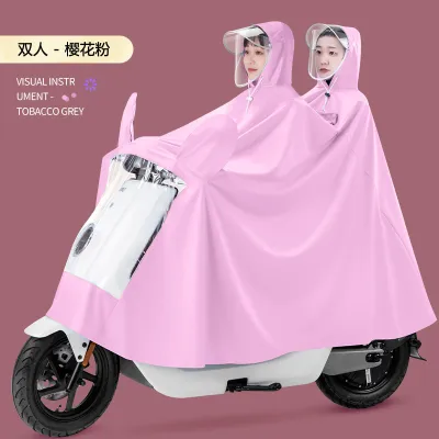Áo mưa. Áo mưa đi xe có kính chắn nước phong cách Nhật Bản mới cao cấp tiện dụng an toàn.