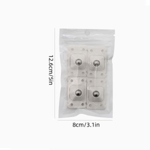 Houseeker 4pcs 360° Rotatable Wheels For Furniture Stainless Steel Roller Self Adhesive Furniture Caster Home Strong Load-bearing Universal Wheels