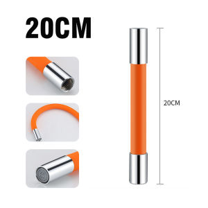 Sambungan Kran Air Flexible 20cm 30cm / Tabung Ekstensi Kran Air / Faucet Extender Universal 360 Derajat / Alat Penyambung Kepala Keran Wastafel Pipa Elastis