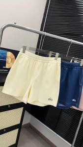 original ALO Summer denim Bermuda-style shorts high-waisted loose straight-cut washed casual versatile shorts in stock