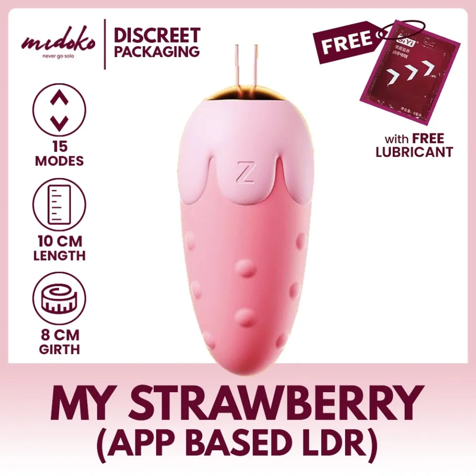 Midoko ANKNI Strawberry Smart App Enabled Waterproof Vibrator for LDR Sex  Toys For Girls | Lazada PH