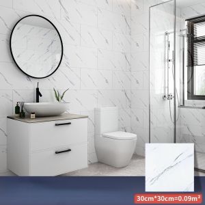 Vinyl Adhesive Waterproof Floor Stickers Bathroom Living Room Marble Wall Stickers Renovated Floor Decoration