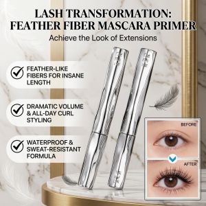 Steel Tube Mascara Primer Long Lasting Waterproof Mascara Curling Thick Eyelashes Non-Smudge Lash Extension Primer Volumizing Eye Makeup