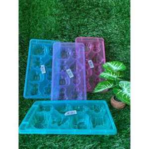 [ 1pcs ] Cetakan Karakter Cokelat Puding Es Jelly Gummy Praline Fondant Plastik