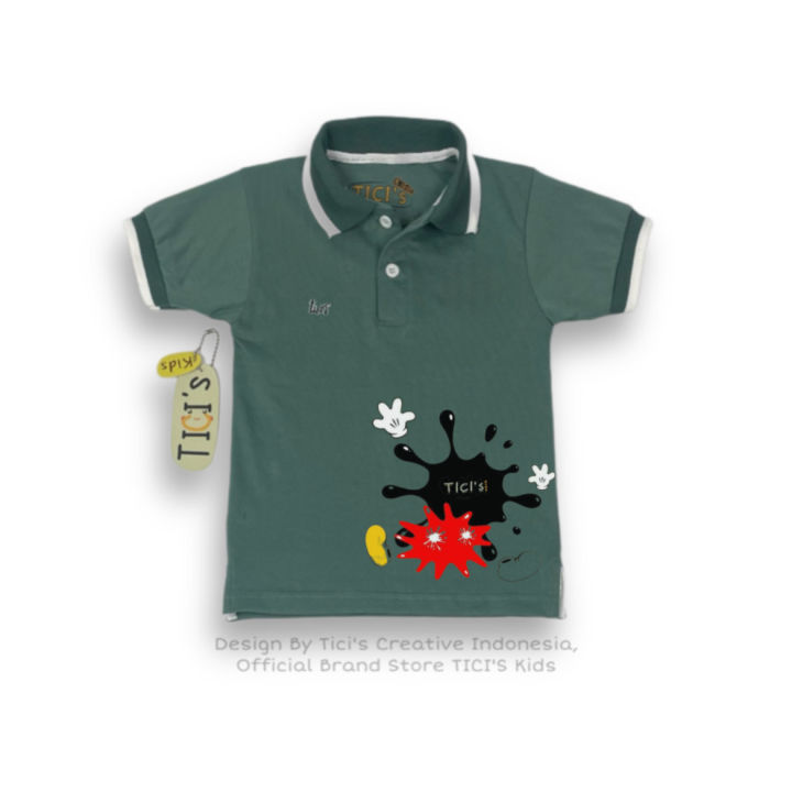 Ticiskids Polo kids Bayi Baju anak Premium Ticis Polo Shirt Anak