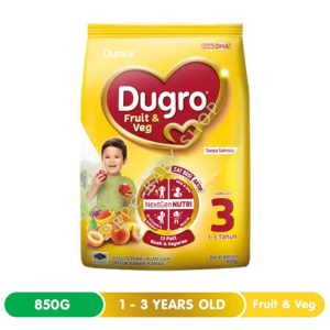 DUMEX DUPRO Step 3 & Step 4 Growing Up Formula Milk 850g (FRUIT & VEG)