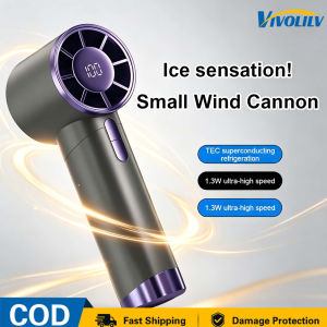 VIVOLILV Delivery from Manila🚚Portable Pocket Handheld Fan 100-speed High Turbine Mini USB Rechargeable Cooling Fan