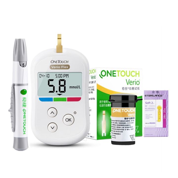 Set One Touch / Verio Blood Glucose Monitor + 25s
