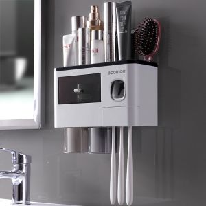 Bộ Nhả Kem Đánh Răng ECOMAC Có Ngăn Để Đồ Cao Cấp EC20