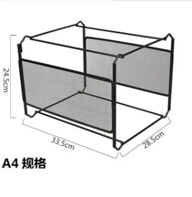Metal Desk Accessories Mesh Hanging File Folder Frame Documents Holder Organizador A4 FC Size For Company Office Supplies