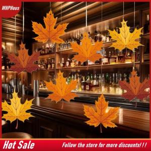 【COD】🔥🔥🔥 8pcs Autumn Thanksgiving Maple Leaf Hanging Decoration Thanksgiving Pendant Party Hanging Decoration