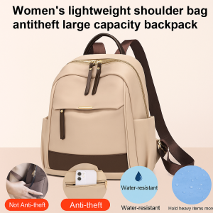 2025 New Womens Backpack for All Seasons  Large Capacity  Lightweight Nylon Casual Travel Bag  Ideal for Working Adults and Students  Water-Resistant