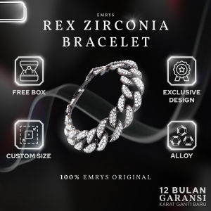 Emrys Premium Bracelet REX ZIRCONIA gelang rantai Pria Wanita