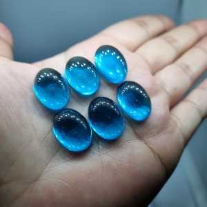 Batu blue topaz skay obsidian manmade