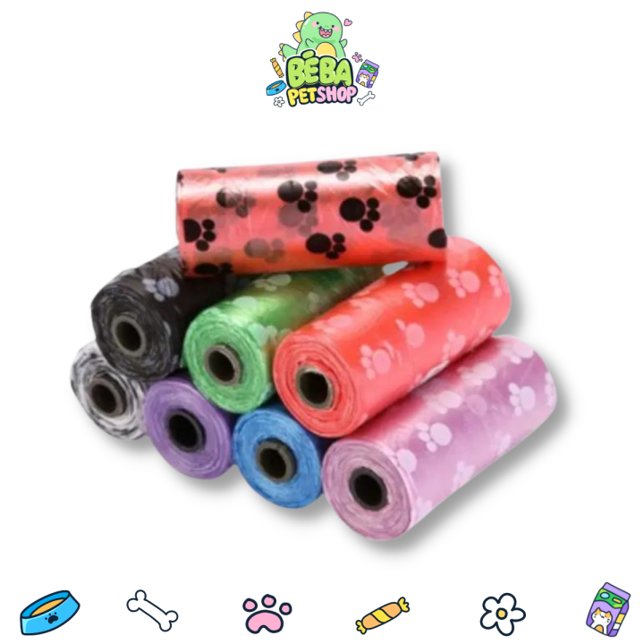 Túi nilon mini đựng chất thải chó mèo, túi rác mini (lẻ 1 cuộn) | Bé Ba ...