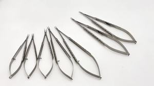 KITA Stainless steel Castroviejo Needle Holders Holding ToolOphthalmic Tweezer Forceps 12cm/14cm/16cm/18cm