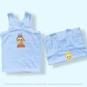 Promo 12 pcs Kaos Dalam Anak Gambar Kartun Lucu / Singlet Anak Karakter 2025