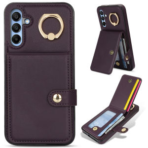 สำหรับ Samsung A55 A54 A35 S24 A15อัลตร้าโน้ต20 S22เคสกระเป๋าสตางค์พรีเมี่ยมห่วงหนังขาตั้งบัตรเครดิตช่องเสียบบัตรแยกช่องปิดกระเป๋าเคสแบบกระเป๋ากระเป๋าเงิน