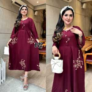 DRESS KEKINIAN TERBARU 2024 BUSUI JUMBO LENGAN 3/4//DRESS BUSUI WANITA LD 120//DRESS RUMAHAN//BAJU SANTAI//DRESS CIBI MURAH MOTIF TERBARU//PUTA YUVAS