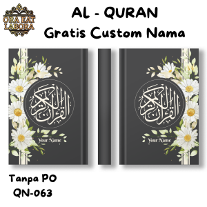 Al-Quran Gratis Custom Nama Quran Tulis Nama Alquran Nama Sendiri Quran Ukuran A5 Sedang A6 Kecil