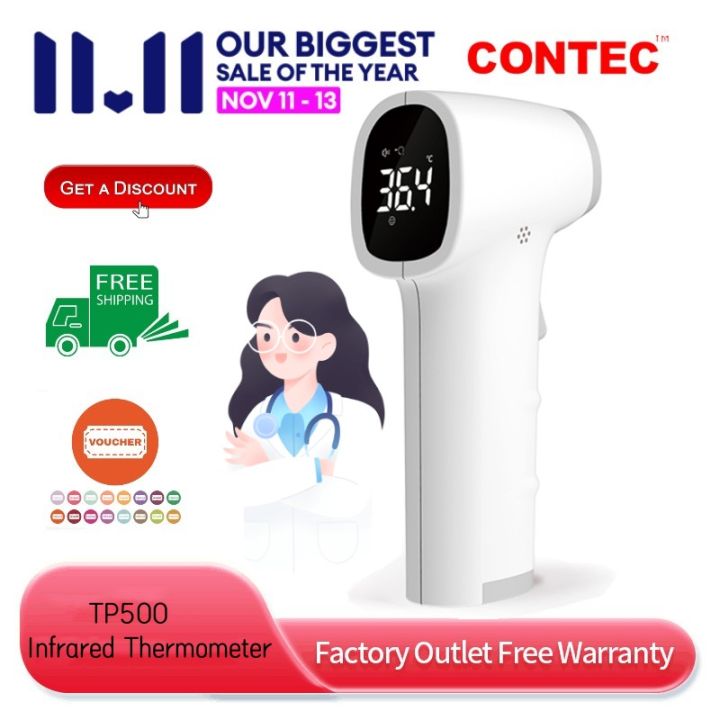 CONTEC TP500 Infrared Thermometer - Contactless Forehead Temperature Device