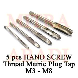 Hand Tap & Hand Screw Thread Metric Plug Tap M3-M8
