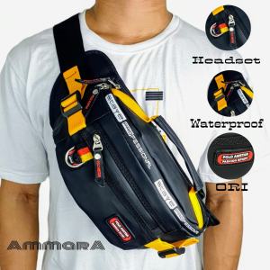 Waistbag Waterproof POLO AMSTAR Sporty Tas Selempang Pria Anti Air